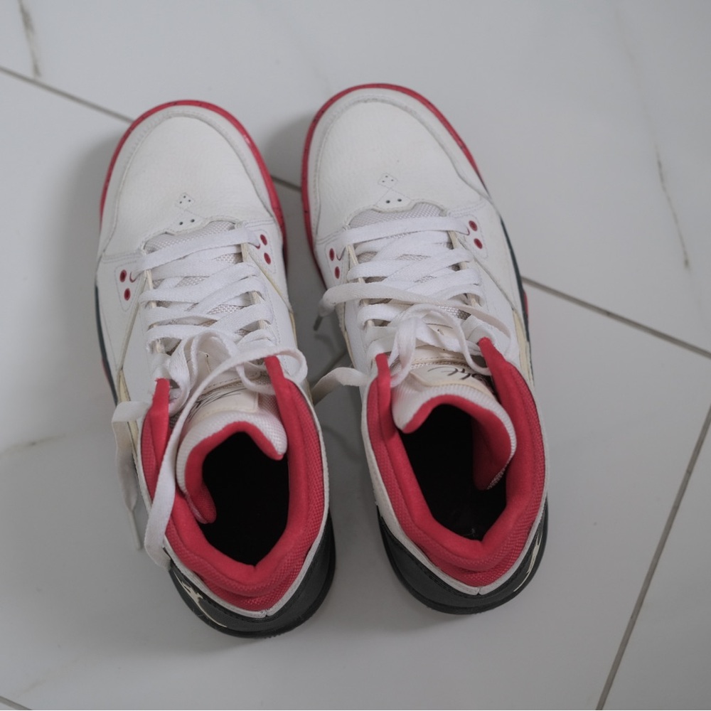 Air Jordan Flight Origin BG 'White Fire Red' SNEAKERS